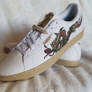 Like New Puma Suede Court Classic Dragon Patch - 9 1/2 , EUR 42.5